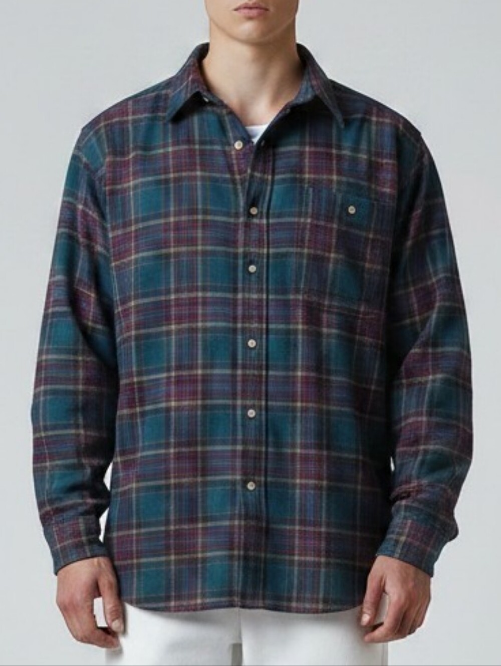 Vtg 70s Pendleton Pure Virgin Wool Trail Shirt XL Plaid Suede Elbow Patches USA